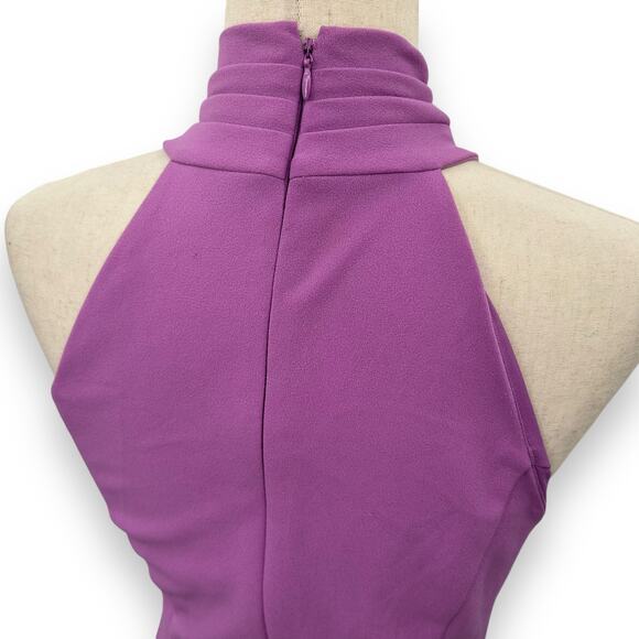 NEW Rachel Roy Halter Sheath Dress Magenta Purple Fitted Cocktail Career Work - Picture 10 of 13